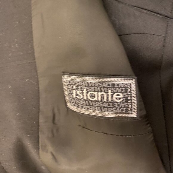 Vintage Excellent Istante Versace 100% Wool Black Skirt Suit Detail Size 4 - Picture 12 of 12